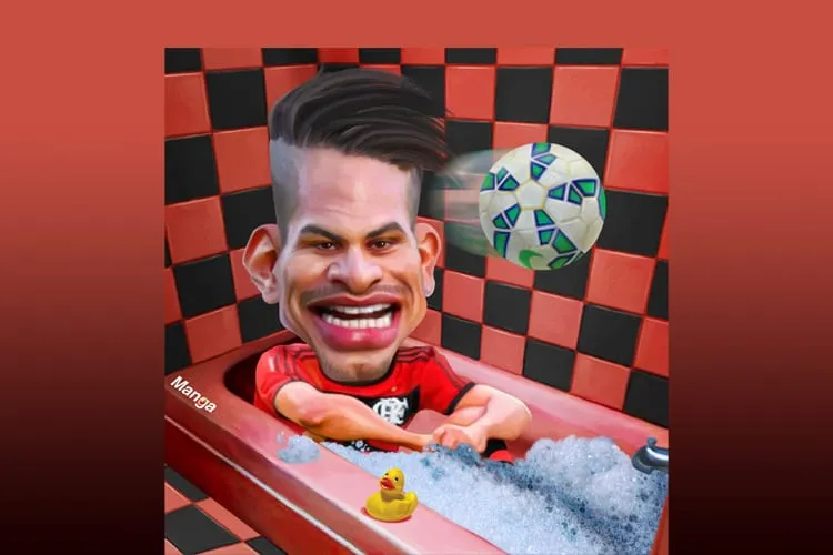 Clique e veja Guerrero curtindo uma banheira