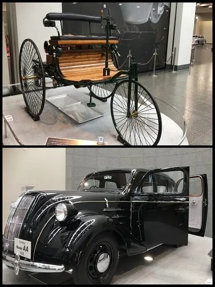 Primeiro carro de Karl Benz 1886 / Toyota AA 1936